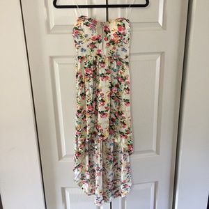 Floral Print High Low Sundress